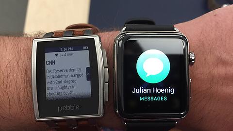Pebble vs Apple Watch